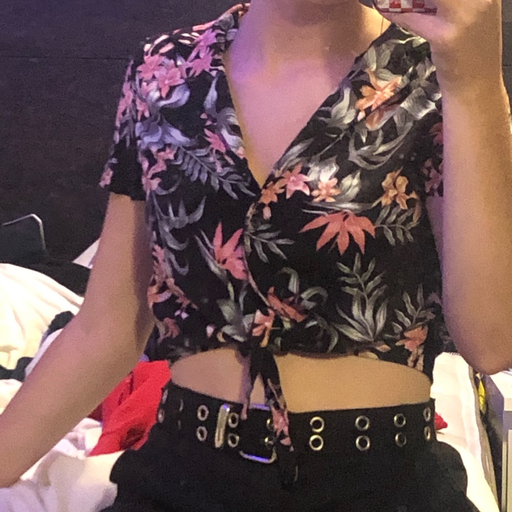 Floral crop top